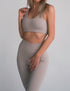 Basic Ribbed Top Cream
